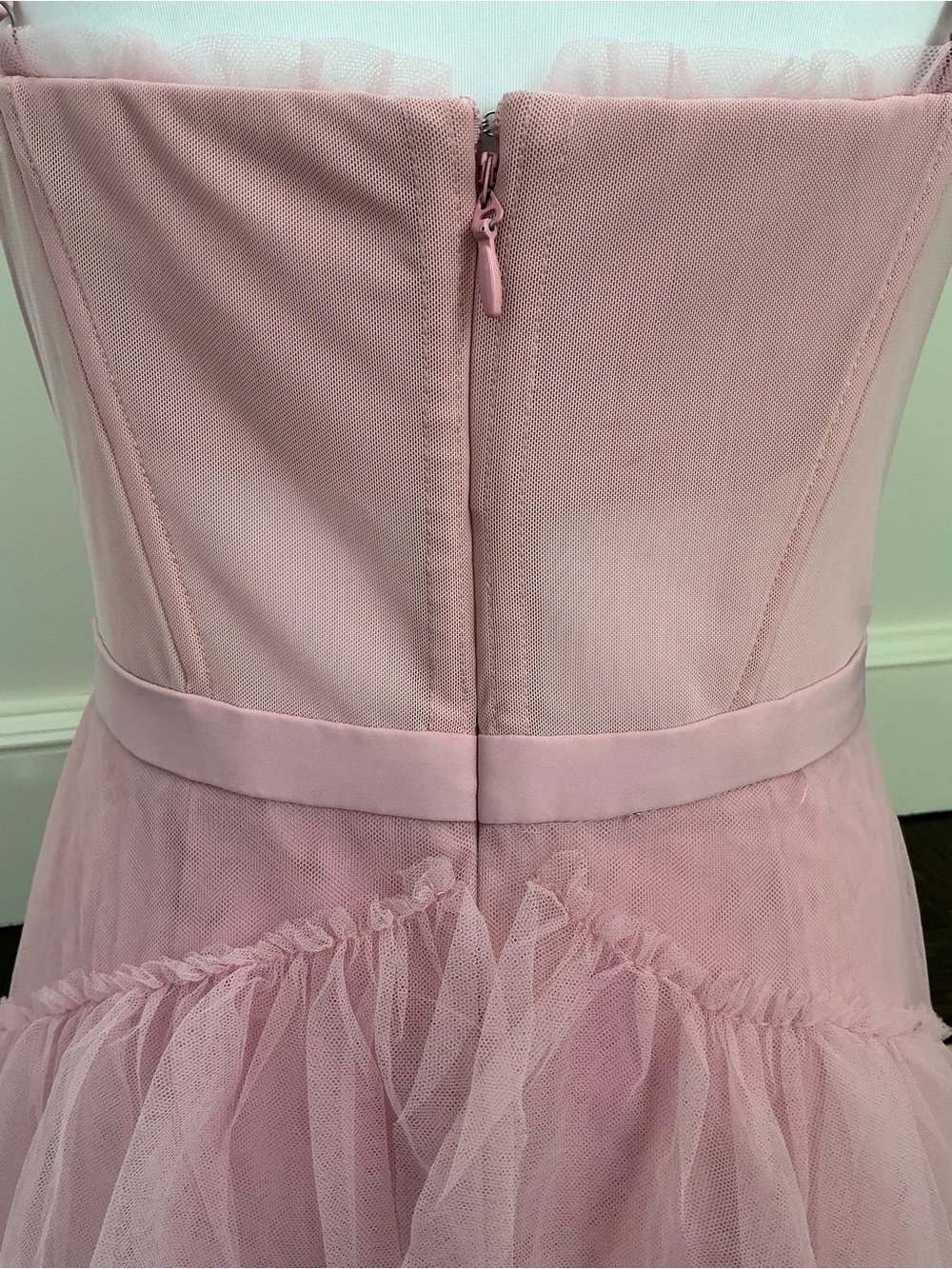 BCBGMAXAZRIA - Corset Tulle Gown in Pink Tint - Picture 8 of 13